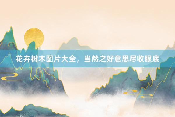花卉树木图片大全，当然之好意思尽收眼底